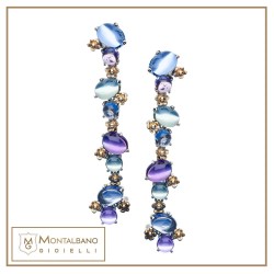 Orecchini Positano pendenti pietre